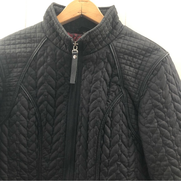 HARLEY Davidson Sz M Black Quilted Jacket - Picture 4 of 16